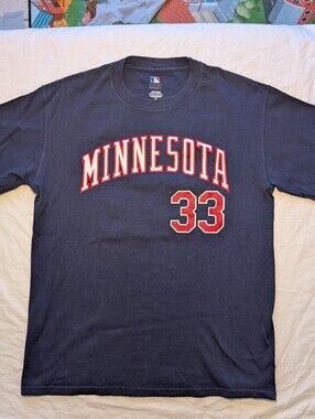 Minnesota Twins Justin Morneau Genuine Apparel Navy T-Shirt